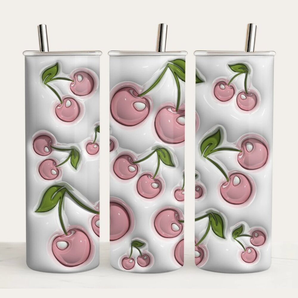Pink Cherry 20 oz Tumbler